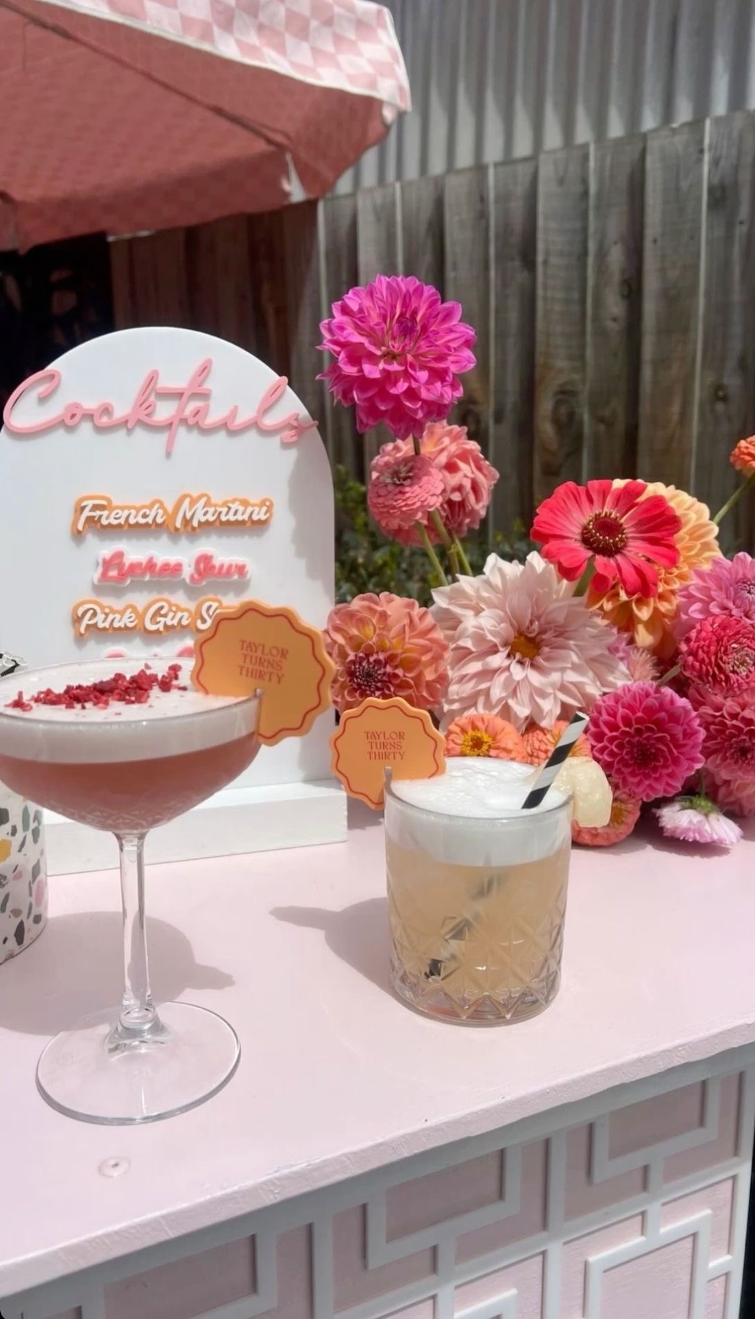 Birthday Celebrations beverage styling