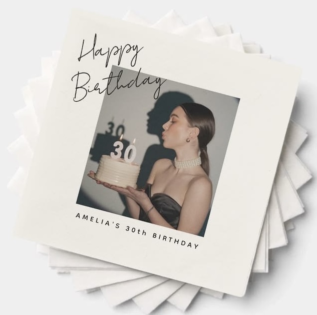 Elegant 30th birthday invitation card design